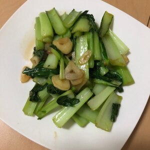 簡単！つまみとしてもおいしい小松菜の中華風炒め！